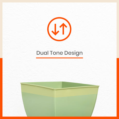 MYLA Metal Square Planters / Pots for Garden / Balcony | Medium – Tree & Lawn